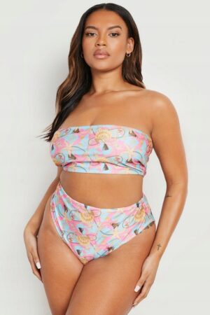 X8F307 BOOHOO DÓŁ OD BIKINI WYSOKI STAN 46 - obrazek 3