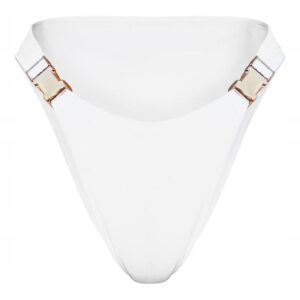 X6C010 PRETTYLITTLETHING DÓŁ OD BIKINI BIAŁY M