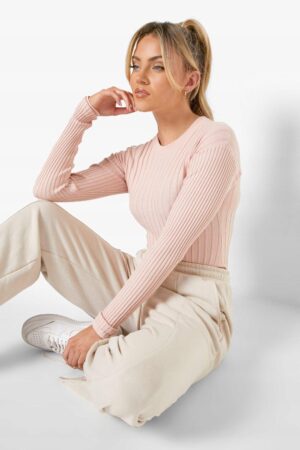 Z3G025 BOOHOO BODY DAMSKIE Z DZIANINY W PRĄŻKI S - obrazek 4