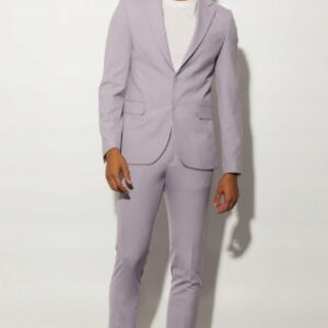 Z8D205 BOOHOO MAN MATERIAŁOWE SPODNIE SKINNY S/34