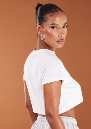M4E316 PRETTYLITTLETHING DAMSKI GŁADKI TOP DOPASOWANY 36 - obrazek 2