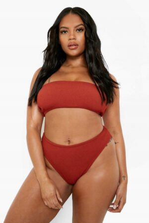 X8G202 BOOHOO PLUS GÓRA BIKINI MIEDZIANA 56 56 - obrazek 3