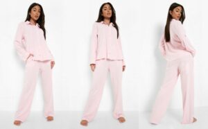 X8A110 BOOHOO BLUZKA OD PIŻAMY RÓŻOWA 42 XL