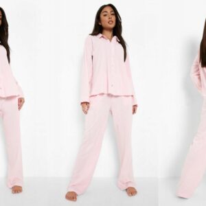 X8A110 BOOHOO BLUZKA OD PIŻAMY RÓŻOWA 42 XL