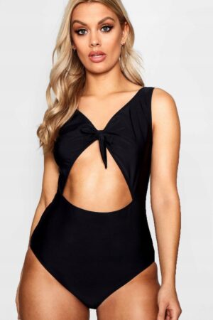 X3C014 BOOHOO PLUS STRÓJ KĄPIELOWY WYCIĘTY 48 4XL - obrazek 3