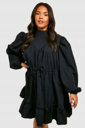X0E014 BOOHOO PLUS SIZE SUKIENKA DAMSKA ZIELONA 46 - obrazek 2