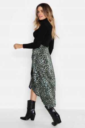 X2C311 BOOHOO DAMSKA SPÓDNICA ZIELONA 42XL XL