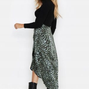 X2C311 BOOHOO DAMSKA SPÓDNICA ZIELONA 42XL XL