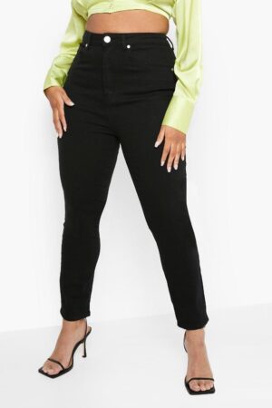 X3F312 BOOHOO SPODNIE PLUS CZARNE JEANSOWE 4XL - obrazek 2