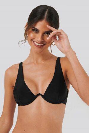 M1E113 NA-KD CZARNE BIKINI USZTYWNIANE 34 XS - obrazek 2