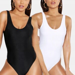 X4B015 BOOHOO STRÓJ KĄPIELOWY 2 PACK BASIC 44 XXL