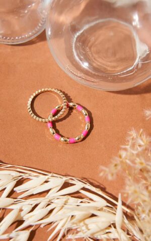 X4B118 PLT PIERŚCIONEK RING 2 PACK ONE SIZE ONE SIZE - obrazek 2