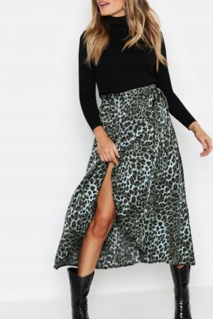 X2C311 BOOHOO DAMSKA SPÓDNICA ZIELONA 42XL XL - obrazek 3