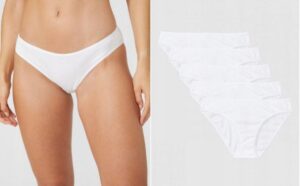 X8F208 DEBENHAMS BIAŁE FIGI BAWEŁNIANE 5 PACK XL