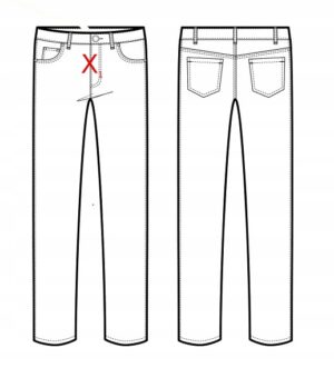 M0C38 PEPE JEANS DAMSKIE SPODNIE JEANSOWE 25/30 - obrazek 3