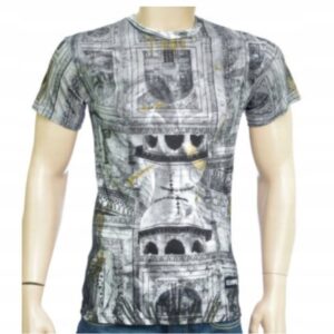 X6E002 ELEVEN PARIS T-SHIRT BAWEŁNIANY MĘSKI Z NADRUKIEM S