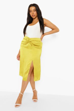 X8F009 BOOHOO SPÓDNICA DAMSKA SATYNOWA PLUS 44 3XL - obrazek 2
