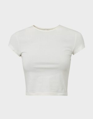 M4C006 NELLY BIAŁA BLUZKA TOP CROPPED 34 XS - obrazek 4