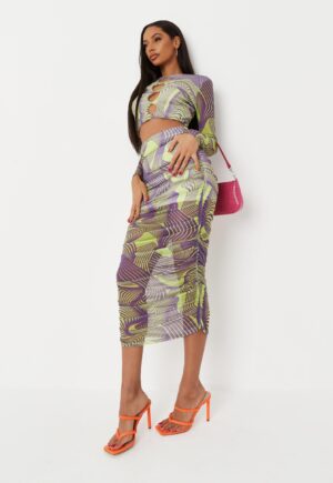M1D202 MISSGUIDED SPÓDNICA Z SIATECZKI WZÓR 40