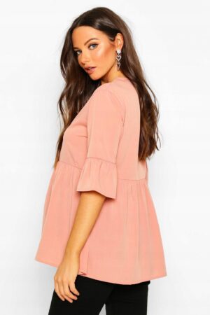 Z5C306 BOOHOO MATERNITY BLUZKA Z BASKINKĄ 40 L - obrazek 4