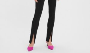 X6F103 VERO MODA DAMSKIE LEGGINSY CZARNE S - obrazek 2