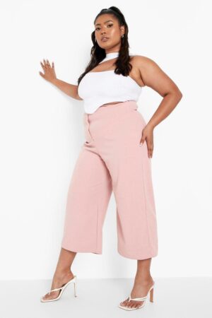 X6A017 BOOHOO PLUS SIZE SPODNIE DAMSKIE RÓŻOWE 46 3XL