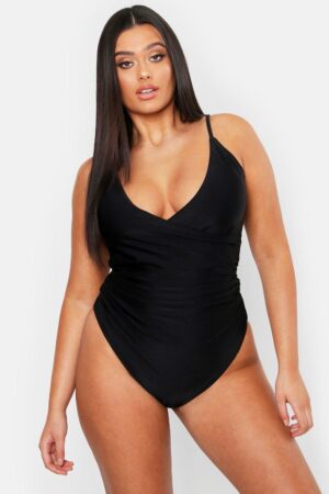 Z1F207 BOOHOO CZARNY STRÓJ KĄPIELOWY PLUS SIZE 3XL - obrazek 3