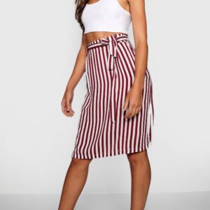 Z4D110 BOOHOO DAMSKA SPÓDNICA W PASKI Z KIESZENIAMI 34 XS