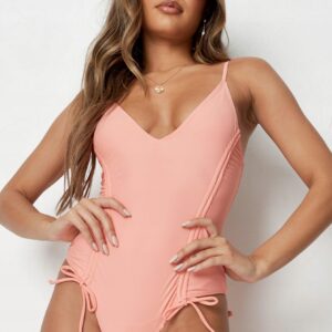 M6C209 MISSGUIDED BRZOSKWINIOWY STRÓJ KĄPIELOWY 36