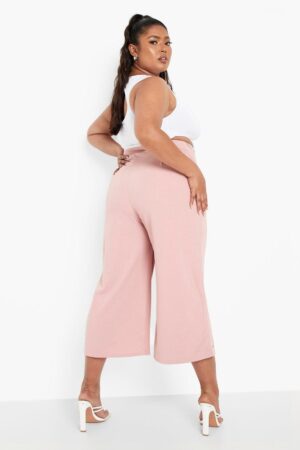 X6A017 BOOHOO PLUS SIZE SPODNIE DAMSKIE RÓŻOWE 46 3XL - obrazek 4