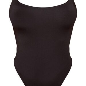Z3G014 PLT CZARNE BODY Z WĄSKIMI RAMIĄCZKAMI 34 XS