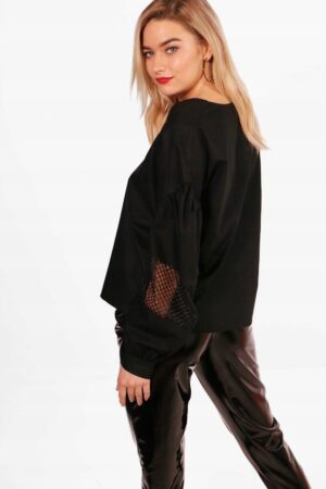 Z2F311 BOOHOO BLUZKA LUŹNA SIATECZKA _ S - obrazek 4
