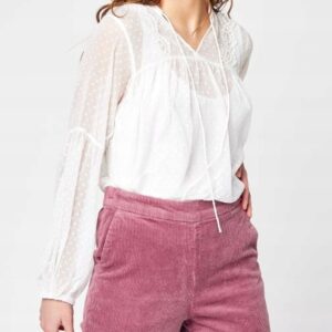 X4D005 VERO MODA WIĄZANA KOSZULA MGIEŁKA 36 S