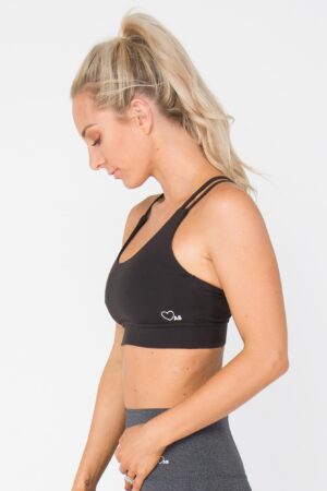 Z0D302*TONED CZARNY CROP TOP FITNESS S 36 A00 - obrazek 2