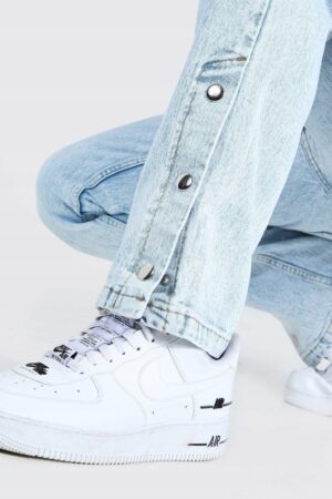 X3A005 BOOHOO MAN SPODNIE JEANSOWE POPPER 30 30 - obrazek 4