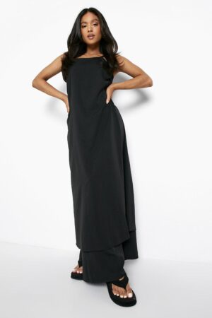 M3C303 BOOHOO SUKIENKA MAXI Z PASKAMI Z TYŁU S