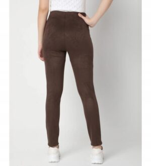 Z9A019 VERO MODA DAMSKIE LEGGINSY CZARNE Z ZAMKAMI 38 M - obrazek 3