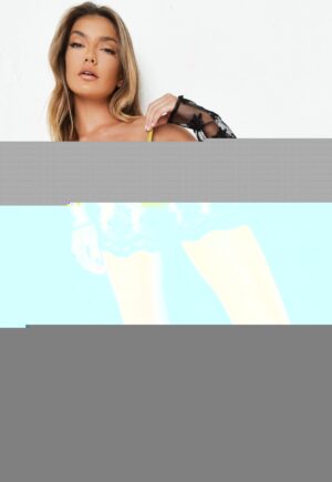M1G317 MISSGUIDED CZARNE PLAŻOWE SPODENKI HAFT 38 - obrazek 2