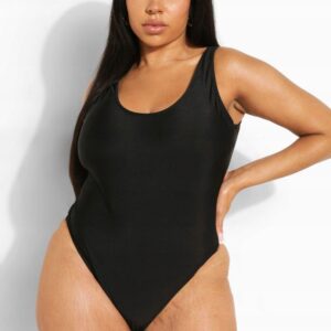 X8A109 BOOHOO PLUS SIZE CZARNY STRÓJ KĄPIELOWY 48 48