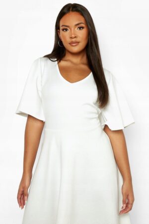 X7D17 BOOHOO PLUS DAMSKA SUKIENKA MIDI 44 XXL - obrazek 4