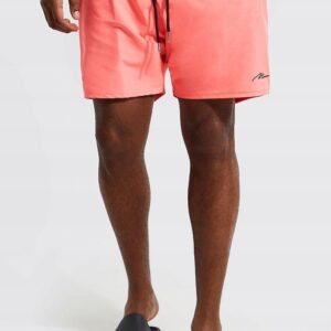 X9C116 BOOHOO SPODENKI MĘSKIE KĄPIELOWE RÓŻOWE 2XL XXL