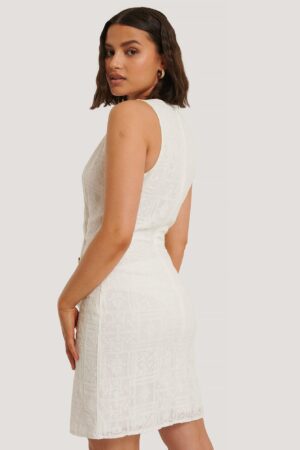 Z5B304 TRENDYOL SUKIENKA MINI BOHO GUZIKI _ XS - obrazek 3