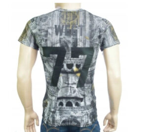 X6E002 ELEVEN PARIS T-SHIRT BAWEŁNIANY MĘSKI Z NADRUKIEM S - obrazek 2
