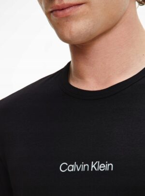 X4A112 CALVIN KLEIN BLUZA MĘSKA CZARNA KLASYCZNA Z LOGO 42 XL XL - obrazek 3