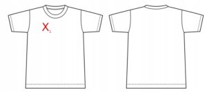 X3F303 MA-KD BIAŁY T-SHIRT BASIC NAPIS 34 XS - obrazek 5