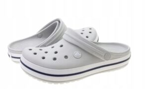 X5B002 CROCS MĘSKIE SZARE KLAPKI GUMOWE WSUWANE NA CO DZIEŃ 45-46