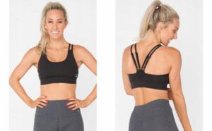 Z0D302*TONED CZARNY CROP TOP FITNESS S 36 A00