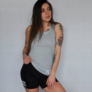 Z8F009 PRETTYLITTLETHING SPORT SZARY TOP XS