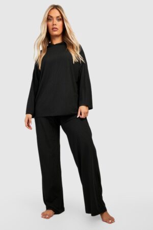 Z3F313 BOOHOO PLUS CZARNA BLUZKA PRĄŻKOWANA 44 XXL