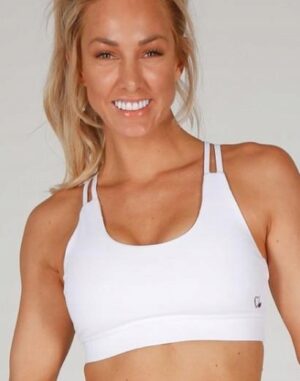 Z5B025 TONED BIAŁY TOP SPORT FITNESS XS XS